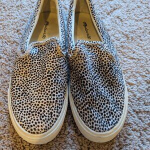 Madewell Sidewalk Slip on Spotted Calf hair size 7